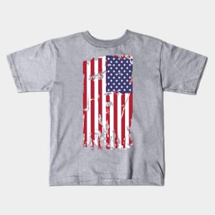 USA Flag - vertical Kids T-Shirt